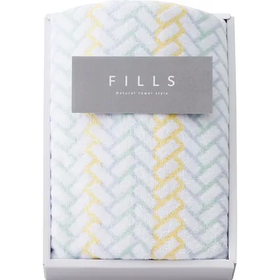 FILLS フェイスタオルカラーヘリンボーン