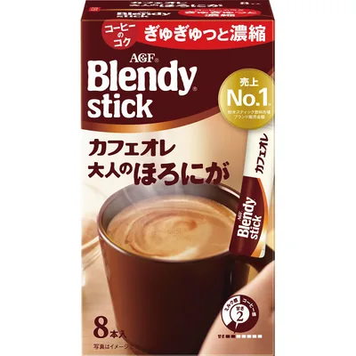 AGF ブレンディスティックカフェオレ大人のほろにが(8本)