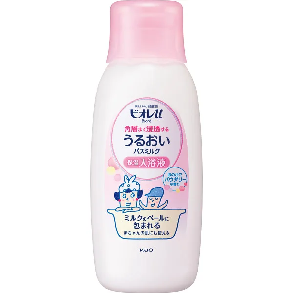 花王 ビオレu 角層まで浸透するバスミルク 本体ほのかでパウダリーな香り