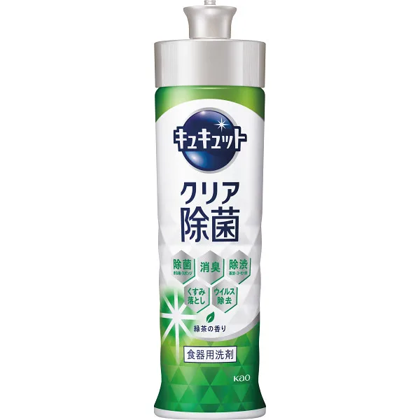花王 キュキュット本体(220ml)クリア除菌緑茶の香り