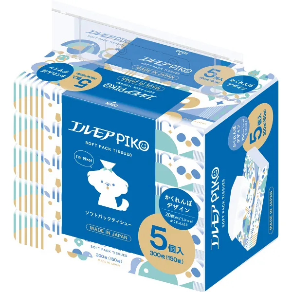 エルモアピコ ソフトパックティシュー150組(5個入)