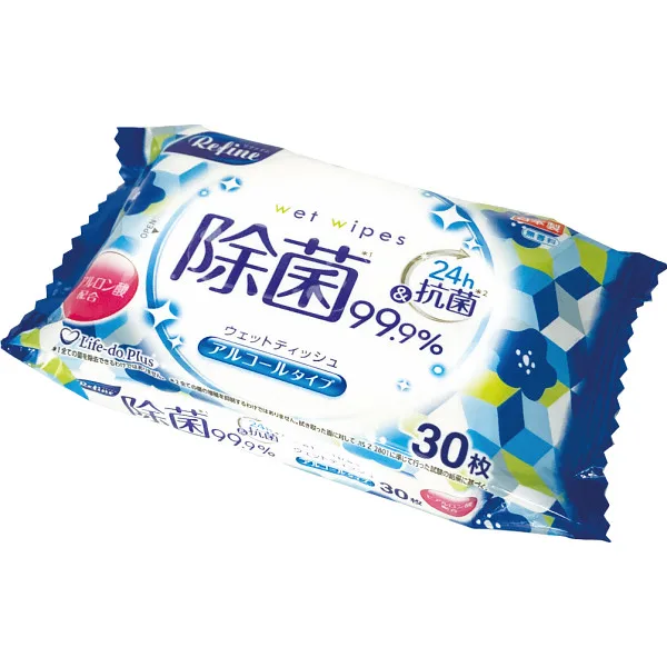 リファイン アルコール除菌おでかけウェットティッシュ(30枚)