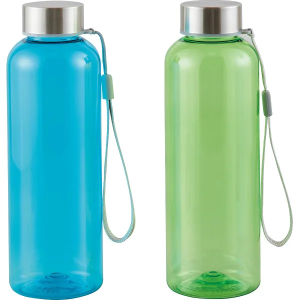 再生樹脂でできたクリアボトル(500ml)