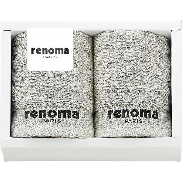 renoma タオルハンカチ2枚セット