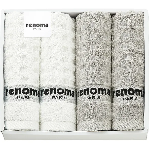 renoma フェイスタオル4枚セット