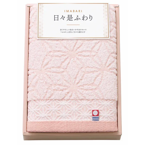 今治日々是ふわり フェイスタオルピンク