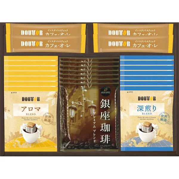 เซ็ตของขวัญกาแฟ Doutor และกาแฟกินซ่า
