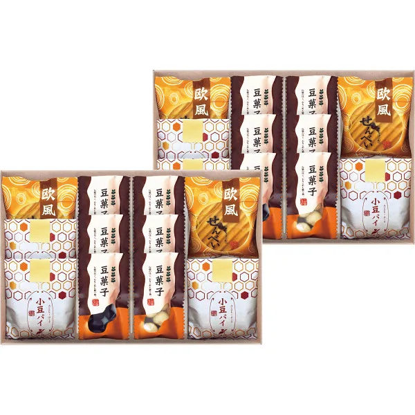 小豆パイ・欧風せんべい和菓子詰合せ