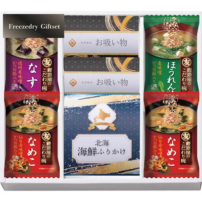 เซ็ตของขวัญฟรีซดรายและผงโรยข้าวฮอกไกโด