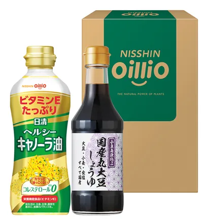 日清オイリオ ヘルシーオイル&国産丸大豆醤油ギフト