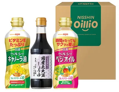 日清オイリオ ヘルシーオイル&国産丸大豆醤油ギフト
