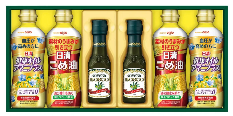 日清オイリオ ボスコオリーブオイル&バラエティオイルギフト