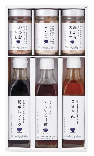 ゆとりのキッチン 料理家 栗原はるみ監修 調味料6本セット