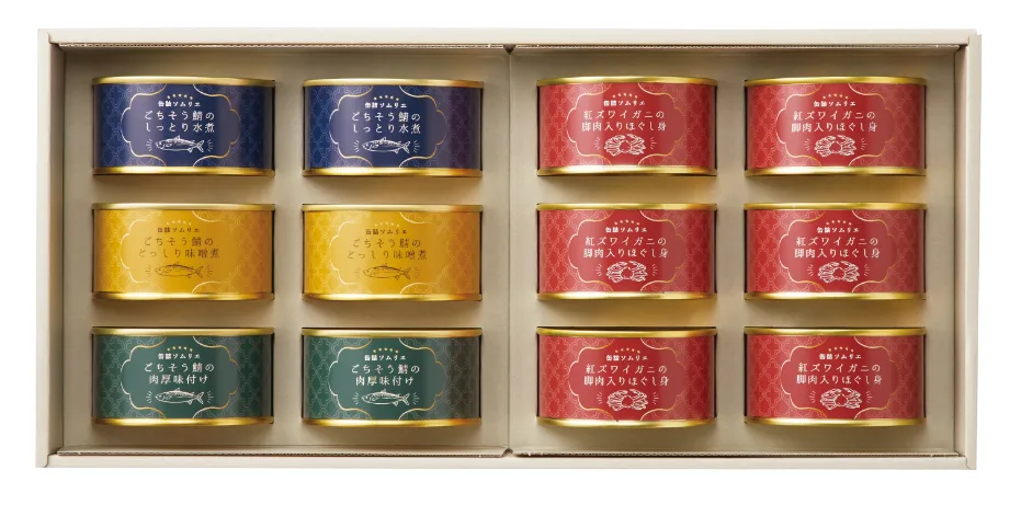 缶詰ソムリエ サバ缶と紅ズワイガニ缶詰アソートB