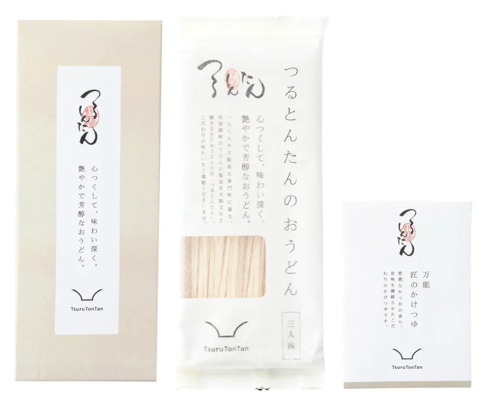 つるとんたん かけのおうどん 3人前