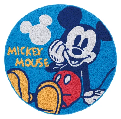 ディズニー ミッキーマウス スマイルラウンド ラウンドマット