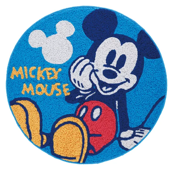 ディズニー ミッキーマウス スマイルラウンド ラウンドマット