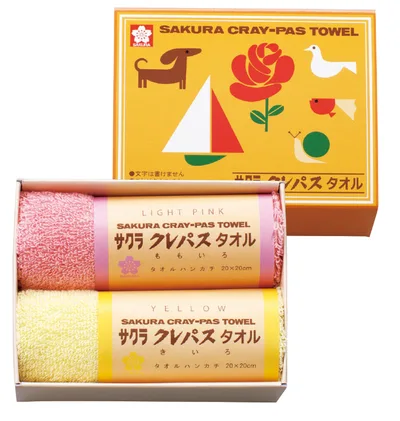 クレパスタオル タオルハンカチ2P