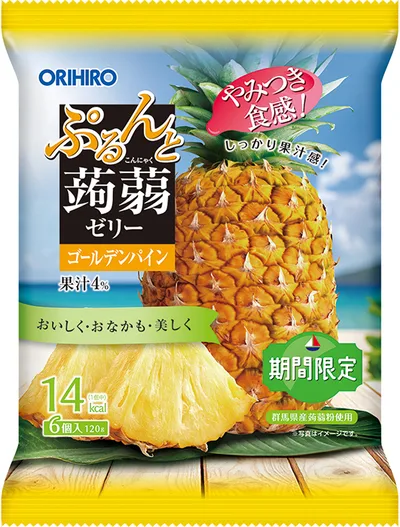 【期間限定】ぷるんと蒟蒻ゼリーパウチ ゴールデンパイン