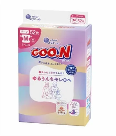 ผ้าอ้อม Goo.n ไซซ์ M กันซึมอึเหลว