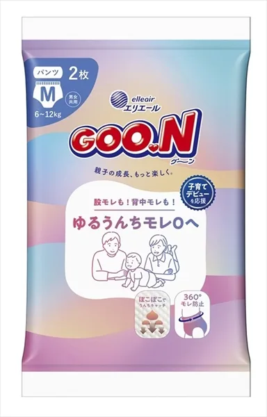 グーン ゆるうんちモレ0へ パンツMサイズ