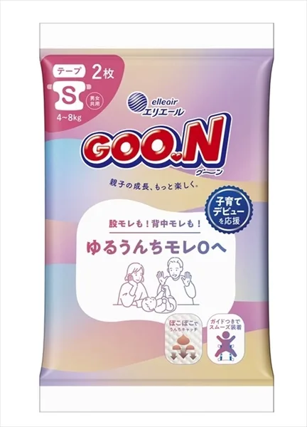 ผ้าอ้อม Goo.n ไซซ์ S กันซึมอึเหลว