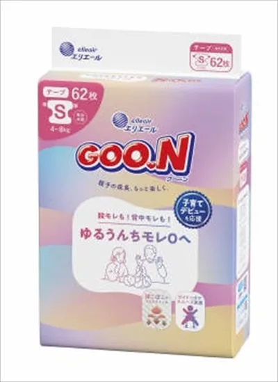 ผ้าอ้อม Goo.n ไซซ์ S กันซึมอึเหลว