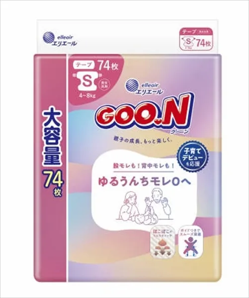 ผ้าอ้อม Goo.n ไซซ์ S กันซึมอึเหลว
