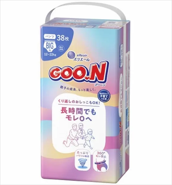 ผ้าอ้อมแบบกางเกง Goo.n ไซซ์ BIG กันซึมได้นาน