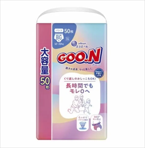 ผ้าอ้อมแบบกางเกง Goo.n ไซซ์ BIG กันซึมได้นาน