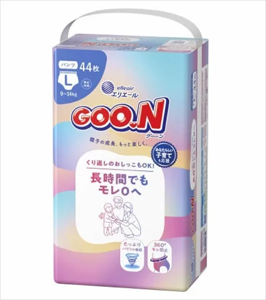 ผ้าอ้อมแบบกางเกง Goo.n ไซซ์ L กันซึมได้นาน