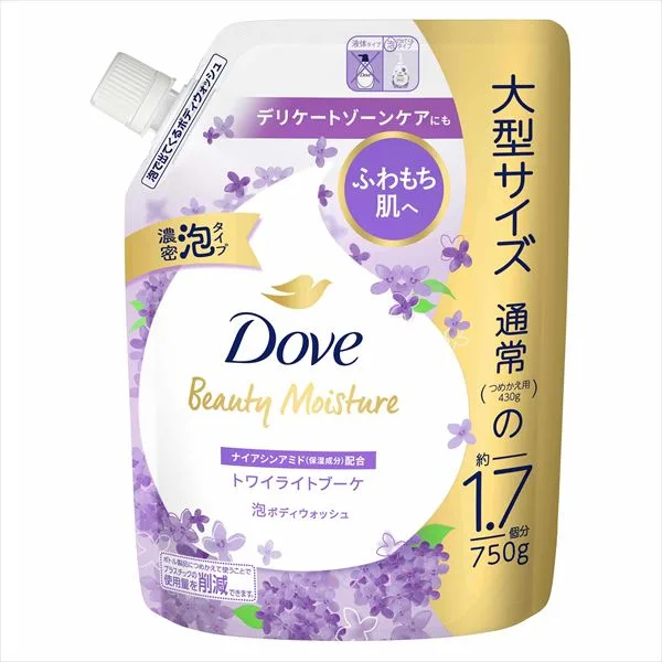 ダヴ ビューティーモイスチャー 泡ボディウォッシュ トワイライトブーケ つめかえ用
