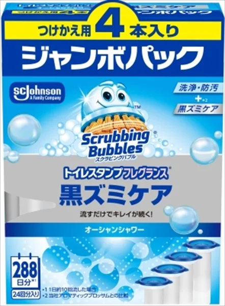 スクラビングバブルトイレスタンプフレグランス黒ズミケアオーシャンシャワーつけかえ用