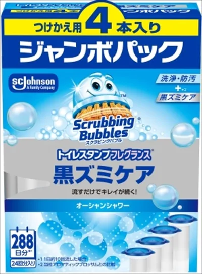 スクラビングバブルトイレスタンプフレグランス黒ズミケアオーシャンシャワーつけかえ用