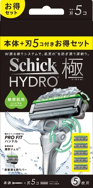 シック ハイドロ極 敏感肌 コンボパック(本体+刃5コ)