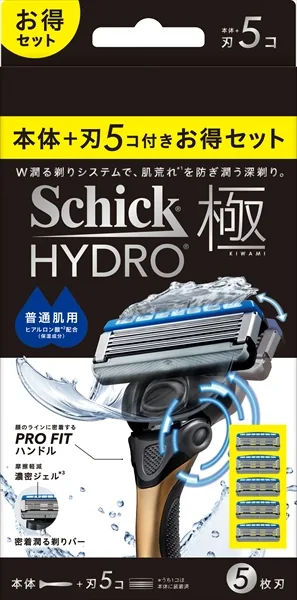シック ハイドロ極 普通肌 コンボパック(本体+刃5コ)