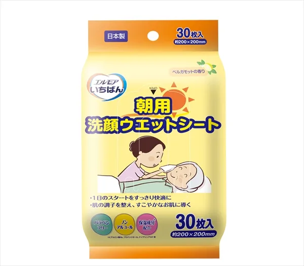 エルモアいちばん 朝用洗顔ウエットシート