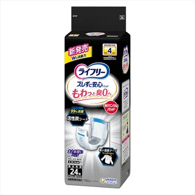 ライフリーズレずに安心消臭紙パンツ専用尿とりパッド4回