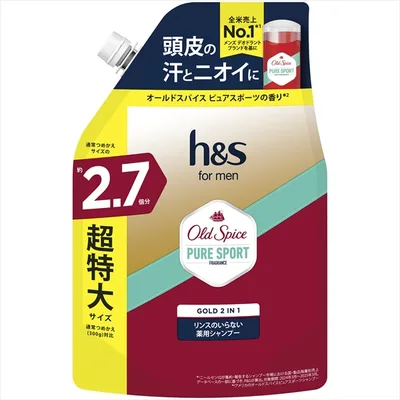 HSFORMENゴールド2IN1シャンプーオールドスパイスピュアスポーツの香りかえ超特大2.7倍
