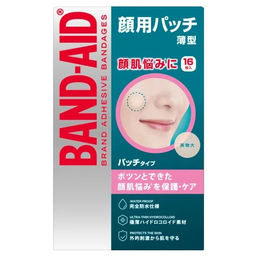【JNTLコンシューマーヘルス】バンドエイド 顔用パッチ 16枚