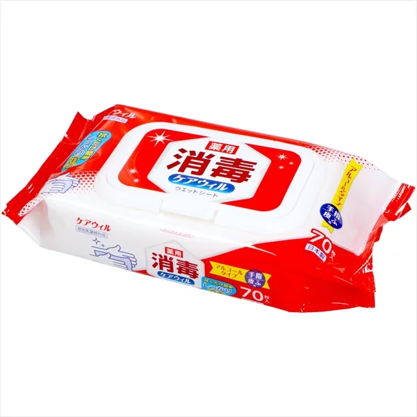 ケアウィル薬用消毒ウエットシート