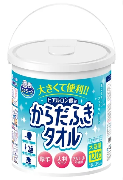 ミナラーク ヒアルロン酸inからだふきタオル本体