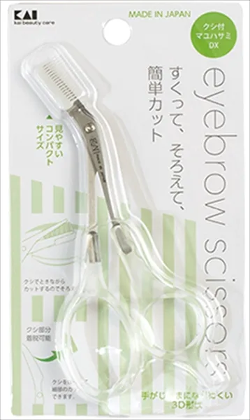 KQ3030 クシ付きマユハサミDX クリア