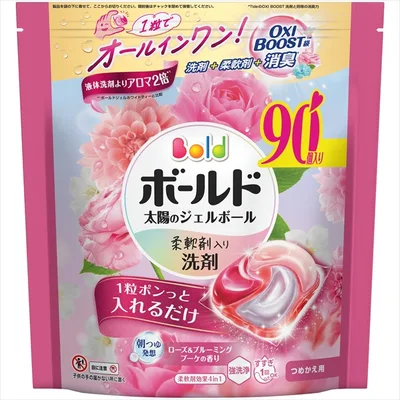 ボールドジェルボール4Dローズ&ブルーミングブーケの香りつめかえテラジャンボサイズ