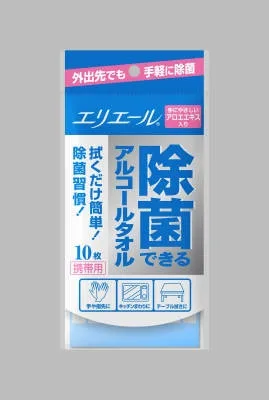エリエール除菌アルコールタオル携帯