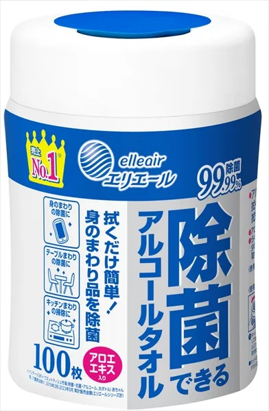 エリエール除菌アルコールタオル本体