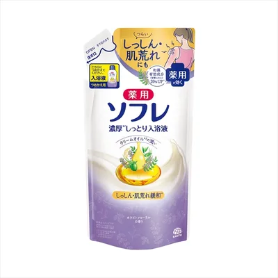 薬用ソフレ 濃厚しっとり入浴液 ホワイトフローラルの香り つめかえ用