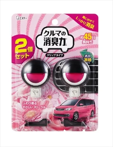 クルマの消臭力 クリップタイプ2P フローラル