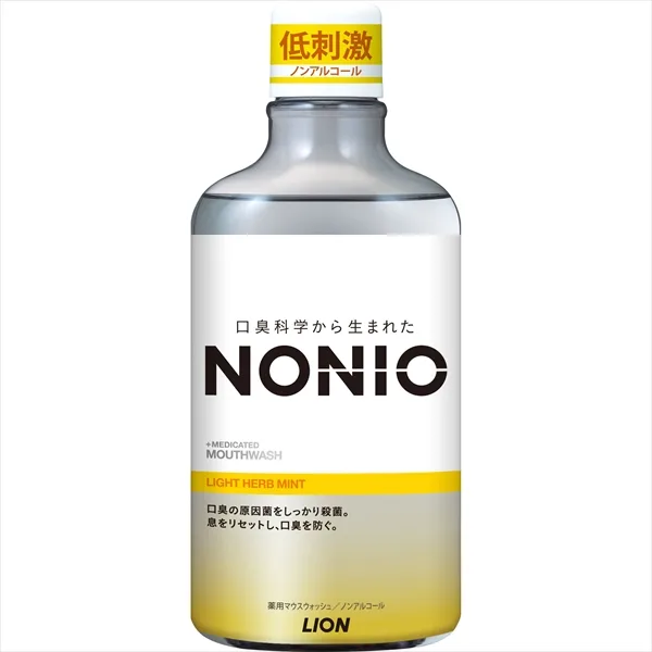 NONIOマウスウォッシュ ノンアルコール ライトハーブミント 600ML