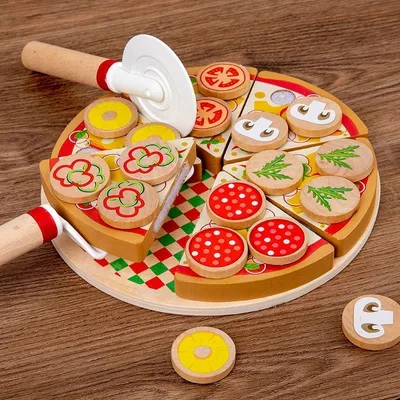 木製おもちゃ ピザを作ろう ままごとセット 知育玩具 色覚を育む おもちゃ 木製 おままごと キッチン ピザ屋さん ピザカウンター 食べ物おもちゃ ごっこ遊びピザセット ままごと・ごっこ遊び ままごと用キッチン・食べ物 ピザシミュレーションおもちゃ